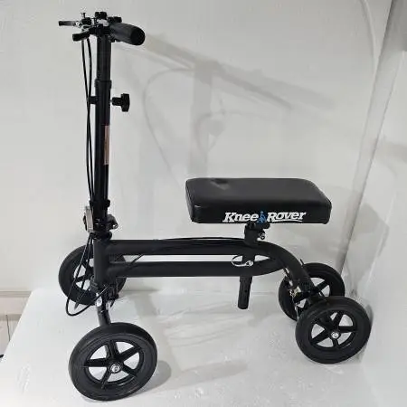 Knee Rover Knee Scooter Steerable Knee Walker Crutch Brakes Foldable