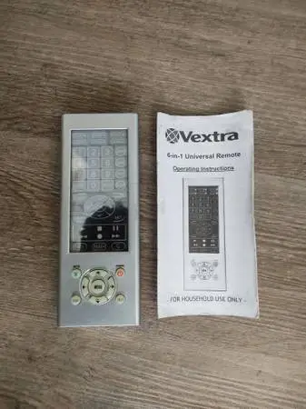 Vextra 6 in 1 Universal Remote Control with a Backlit Touch Panel