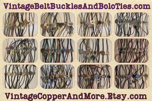 Nice Vintage Belt Buckles and Bolo Ties
