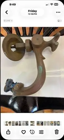Heavy solid brass door knocker