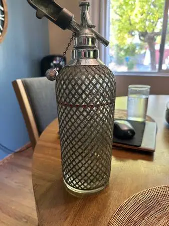 Seltzer bottle, vintage sparklets