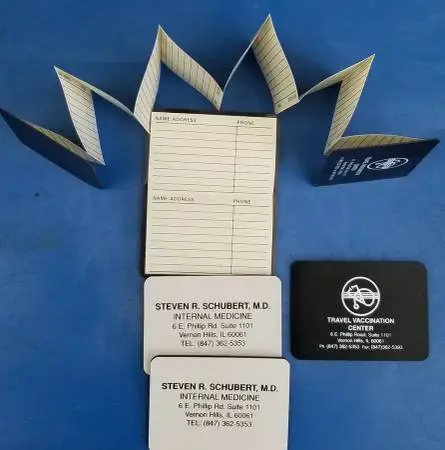 6 BRAND NEW Credit Card Size Address Books Accordion Style w Magnetic