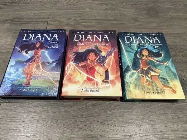 WONDER WOMAN ADVENTURES SERIES by Aisha Saeed 1-3 HARDCOVER BOOKS