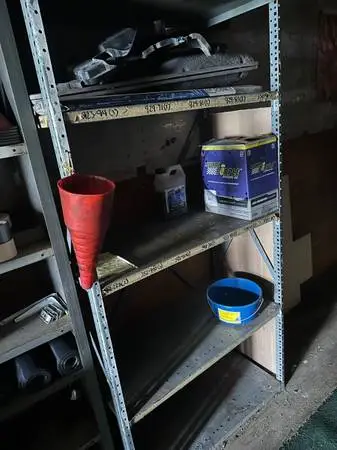 Steel shelf units