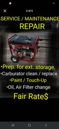 Generator / Maintenance  - Erayak, Champion, Generac & More
