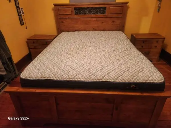 Queen bed with frame and Headboard