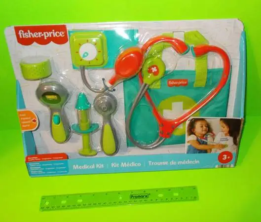 Fisher-Price Medical Kit 7-Piece Doctor Bag __ New