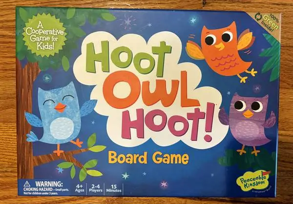 Peaceable Kingdom Hoot Owl Award Winning Cooperative Game