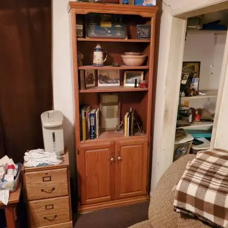 Oak Bookcase / Display ...Etc
