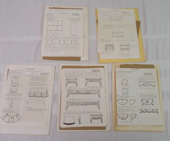 Curtain Valance Patterns ( new in envelopes)