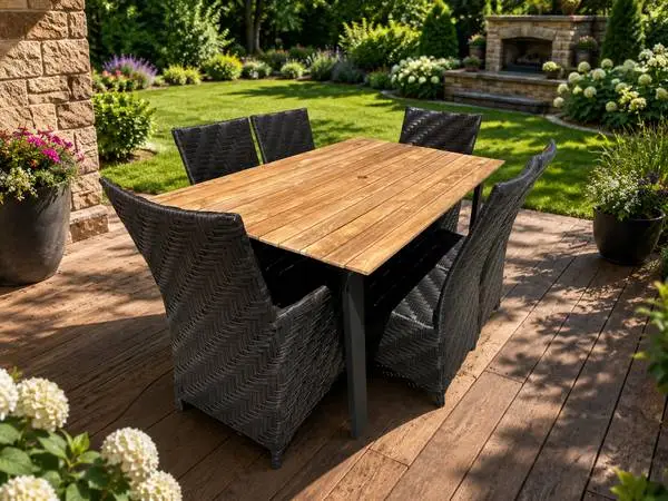New 7pc outdoor patio furniture dining set