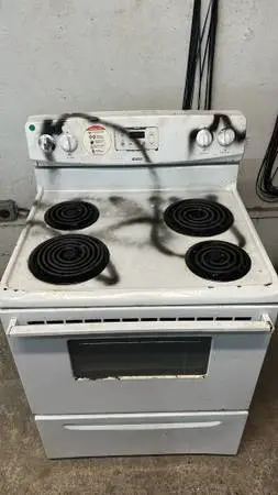Coil top stove