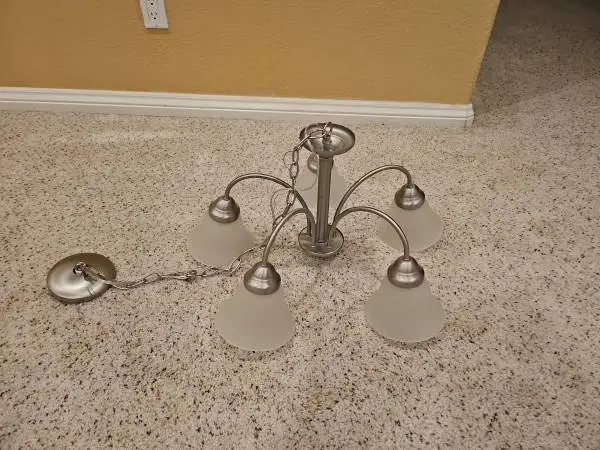 BRUSHED NICKEL DINING ROOM LIGHT