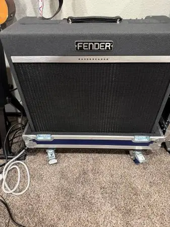 Fender Bassbreaker 45 Tube Combo Amp + Pristine Denver Broncos SafeCas