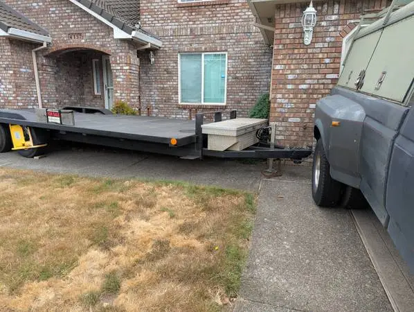 Heavy duty trailer 2- new 8000lb axles W-TITLE