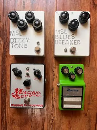 FSOT Guitar Pedals Dizzy Tone Fuzz Tube Screamer Bluesbreaker Mucho Boosto