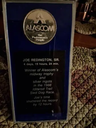 Iditarod Joe Redington 1988 Midway Trophy