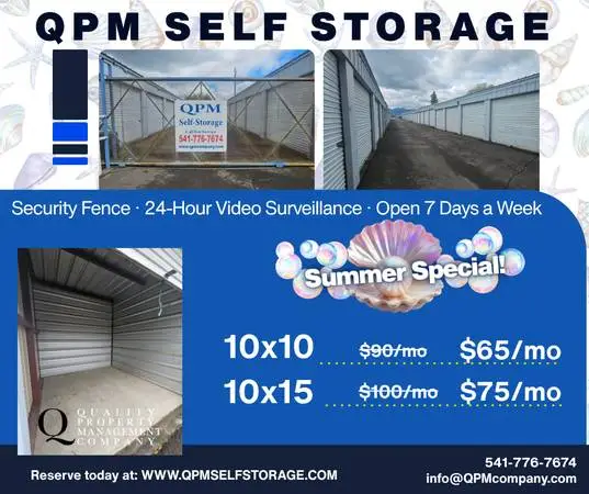 Summer Special! Discounted Storage Units 10x10- $65!