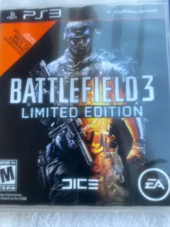PS3 BATTLE FIELD 3 LIMITED EDITION