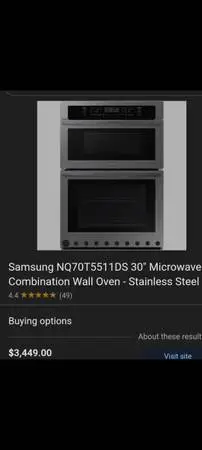 Samsung Kitchen Appliances stove, oven and microwave, dishwasher