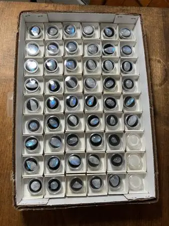 India Moon Stone Lot 54 Piece