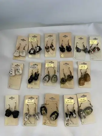 Variety of Dog Breeds Hanging Earrings.