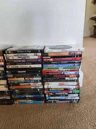 OVER 60 DVDS FOR SALE, PICK UP ONLY