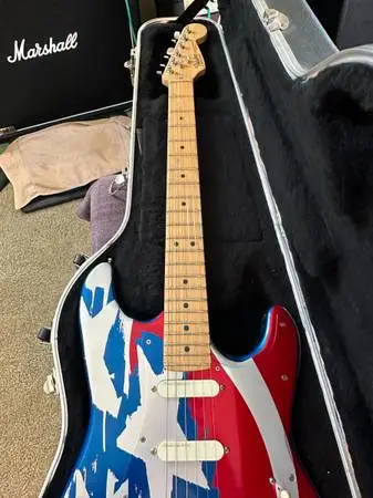 1991 Fender Stratocaster Stars and Stripes - RARE Aluminum Body