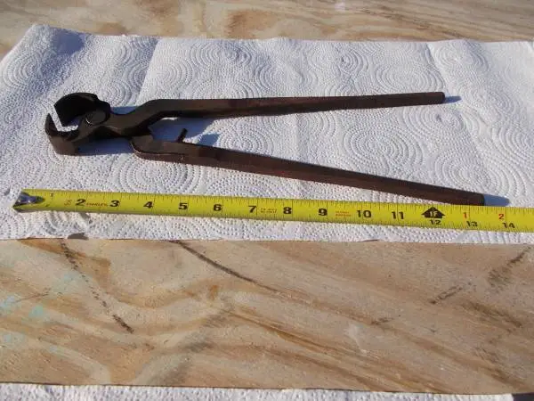Old nail puller tool