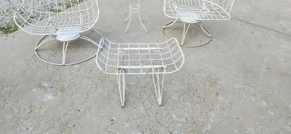 Vintage/ Antique metal Furniture set 10 piece.... rare