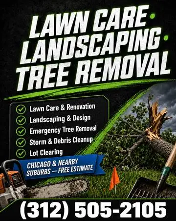 Lawn Care, Landscaping & Emergency Tree Removal - Trim, Plant, Clear