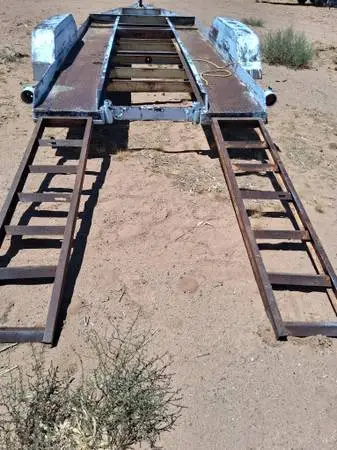 14 feet long home made trailer with ramps