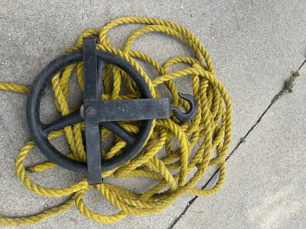 PULLEY & ROPE  FOR HOIST HEAVY DUTY
