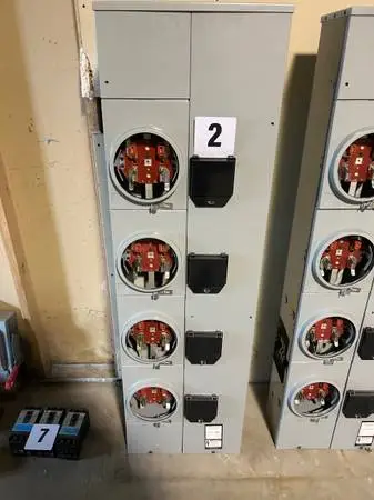 Lots of Siemens Meter Sockets, 1”-2” electrical pipes conduit & steel