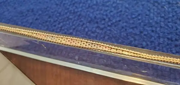 1980s 14kt Italy tri color gold bracelet