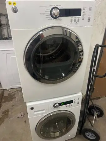 GE Cafe 24 Stackable Washer and Dryer Set on Warranty