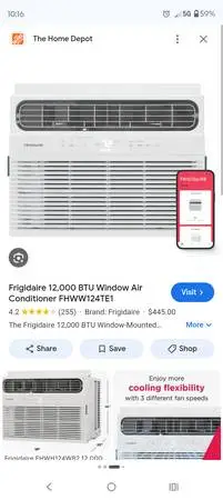 Frigidaire 12,000 BTU or window air conditioner 1-year-old