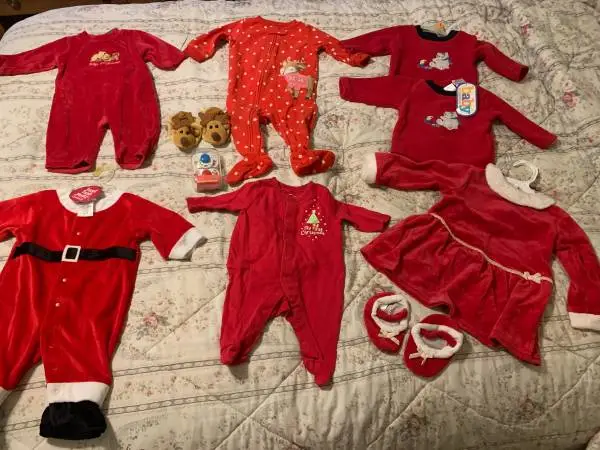 Christmas Clothes bundle: sz newborn -  18 months