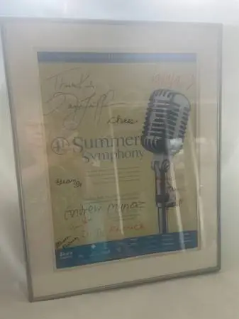 Autographed Poster/Sanford Print and Frame/Glass