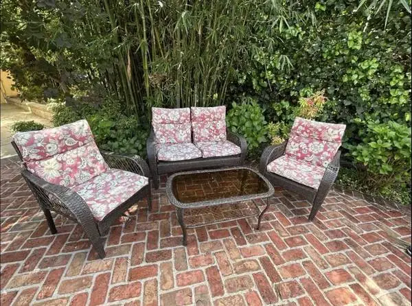 Ashley Furniture Outdoor Wicker Patio Set