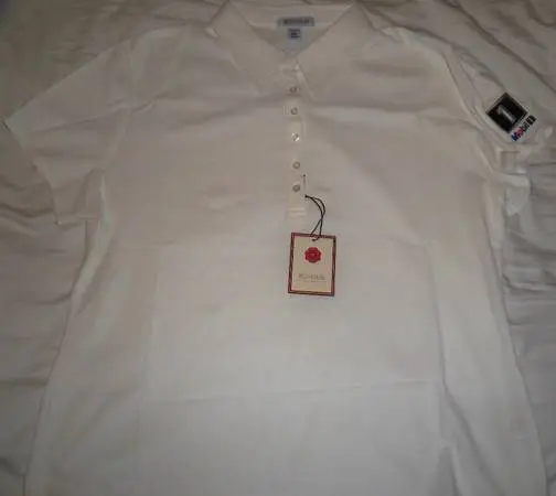 Mobil 1 Racing Women Polo Shirt XXL, White, by Red House