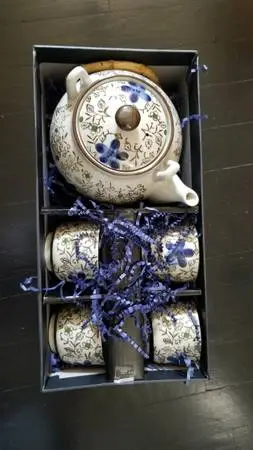 KOTO Japanese 5 Pc Tea Set Teapot 4 Cups NEW