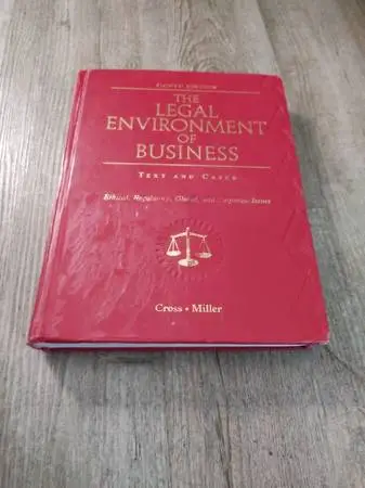 The Legal Environment Of Business (Text & Cases) 8th Edition By Cross
