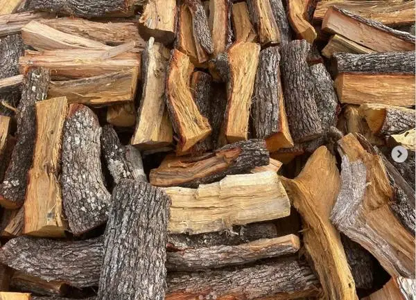OAK FIREWOOD SEASONED SPLIT DELIVERED STACKED