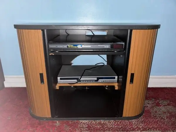 Wooden TV Stand Multimedia Entertainment Center Storage Table Cabinet