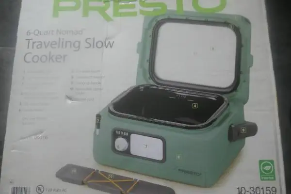 Presto Nomad Traveling 6 Quart Slow Cooker - New in Box