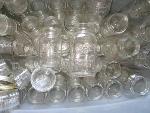 Assorted Glass Mason Jars, Ball Kerr Canning, Craft, Storage. $5/dozen