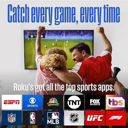 40 ROKU SMART TV (with New Wall Bracket + Roku Voice Remote)