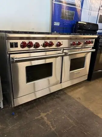 Wolf 60” Stainless steel gas range stove