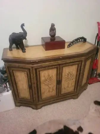 Beautiful ornate credenza.